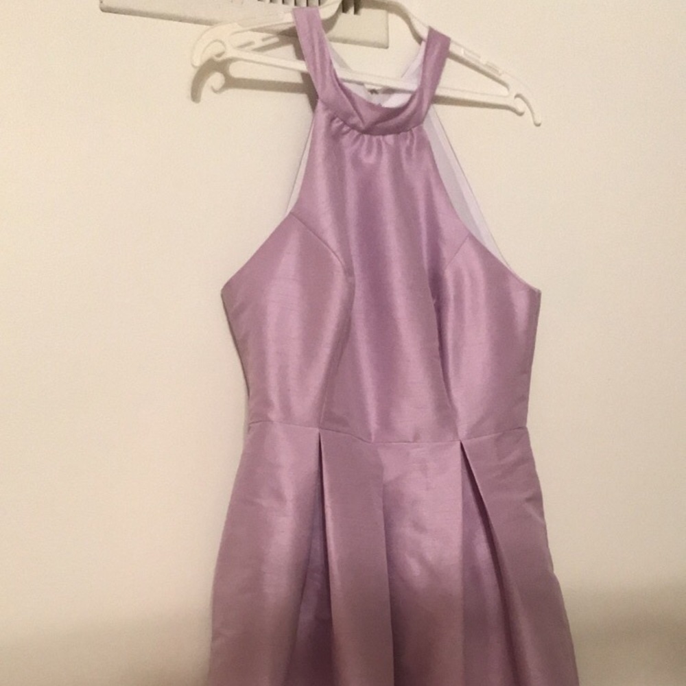Lavender halter neck dress. New, never worn